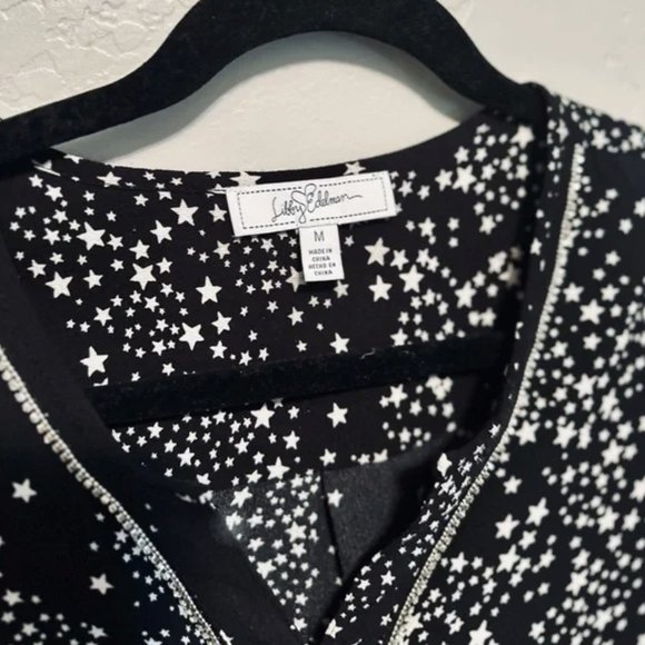 Sam Edelman Star Blouse Embellished Rhinestones & Bell Sleeve MEDIUM NEW - Picture 4 of 16